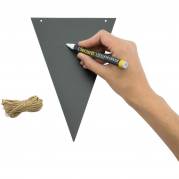 Securit chalkboard flagranke i sort 