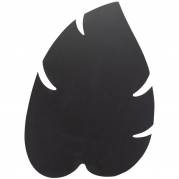 Securit chalkboard silhouette blad i sort 