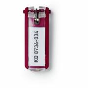 Durable KEY CLIP nøglering i farven rød 