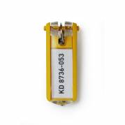 Durable KEY CLIP nøglering i farven gul 