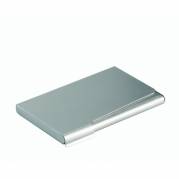Durable visitkortetui 55x90mm 20 kort sølv 