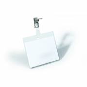 Durable navneskilt i tværformat med stropklemme 