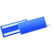 Durable lagerlomme m/selvklæb 81,5x223mm blå