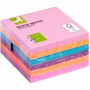 Q-connect kubusblok 76x76mm Ultra Rainbow 