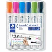 Staedtler Lumocolor 351 whiteboardmarker sæt 6 farver 