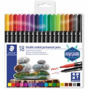 Staedtler Duo tusser 18 farver 