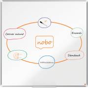 Nobo Premium Plus stål whiteboard 120x120cm hvid 