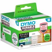Dymo Durable etiketter 25x89mm hvid 
