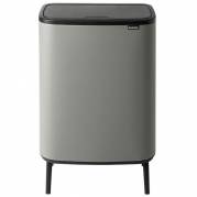 Brabantia BO High vippelågsspand 2x30 ltr Concrete Grey 