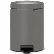 Brabantia NewIcon pedalspand 5L Concrete Grey 