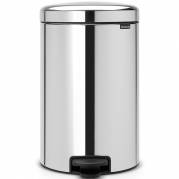 Brabantia NewIcon pedalspand 20L Brilliant Steel 