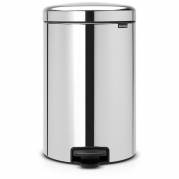 Brabantia NewIcon pedalspand med metal inderspand 20 ltr Brilliant Steel 