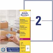 Avery hvide etiketter 143,5x199,1 mm 200 stk 