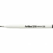 Artline EK210 fiberpen 0,6mm sort 