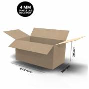 B&oslash;lgepapkasse 4 mm 510x280x245mm 