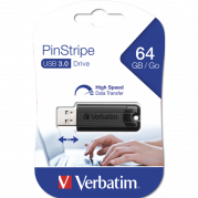 Verbatim Store 'n' Go Pin Stripe USB Drive 64GB USB 3.2 Gen 1 Sort