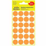 Avery 3173 farvekodingsdots &Oslash;18mm lysorange