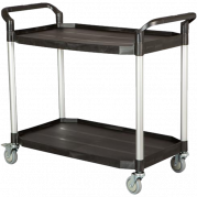 Tina Trolleys L bordvogn fiberplast sort 