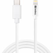 Sandberg USB-C lightning kabel 1m hvid 