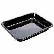 Bakke med 1 rum 1035ml 178x227x35mm sort