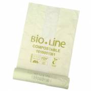 Bio-Line affaldspose 15L 45x45cm 12my grøn 50stk 