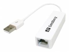 Sandberg netv&aelig;rk USB adapter hvid