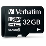 Verbatim 32GB memory card microSDHC + adapter