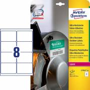 Avery L7914 laseretiket 99,1x67,7mm hvid 80stk 