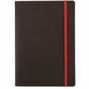 Notesbog Oxford Black n' Red A5 Lin. Soft cover - Sort