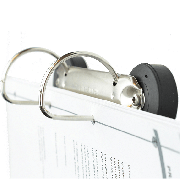 Ringbindsholder med magnet hvid 
