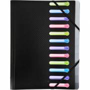 Exacompta A4 sorteringsmappe 12delt sort 