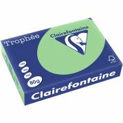 Trophee A4 kopipapir 80g pastel grøn 500ark 