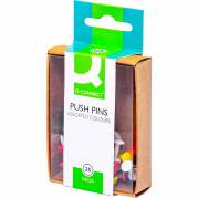 Q-connect Push Pins assorterede farver 25stk 