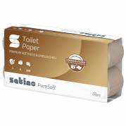 Satino PureSoft toiletpapir 3-lags 9,4cmx27,5m 64rl 