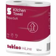 Satino HiLine k&oslash;kkenrulle 2-lags 23cmx14m hvid 32rl 