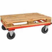 Kongamek pallevogn 1200x800x305mm r&oslash;d 800kg