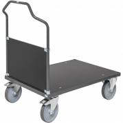 Kongamek platformsvogn 1290x700x1065mm m&oslash;rkegr&aring;/sort
