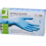 Q-connect nitrilhandsker str. S bl&aring; 100stk 