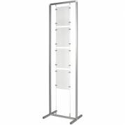 M&aelig;glerdisplay A4 400x500x1800mm gr&aring;/s&oslash;lv