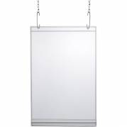 Vandafvisende plakatlomme A4 transparent