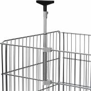 Skilteholder A3-A6 320-620mm sort