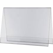 Teltdisplay akryl A4 glasklar