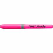BIC Grip tekstmarker m/skr&aring; spids pink 12stk 