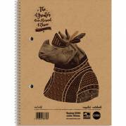 Rhino Recycled kollegieblokke 70g A5 linjeret 2 huller 