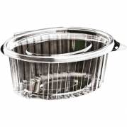 Catersource plastb&aelig;ger oval m/l&aring;g 375ml klar 100stk