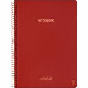 Kozo Premium notesbog 100g A5 linjeret r&oslash;d 