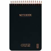 Kozo Premium notesbog 100g A6 linjeret sort 