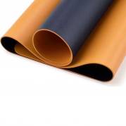 Kozo vendbart skriveunderlag 90x43cm m&oslash;rkebl&aring;/gul 