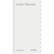 Mayland 2025 25095200 indexkalender refill 16,8x8,8cm hvid 