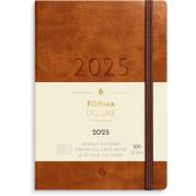 Burde 2025 25201410 Forma Deluxe ugekalender A6 brun 